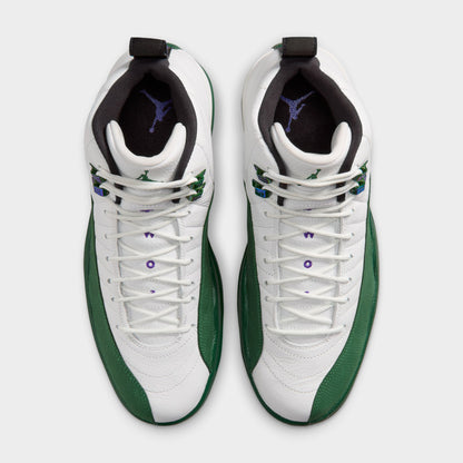 Jordan 12 Retro Summit White / Gorge Green - Fierce Purple