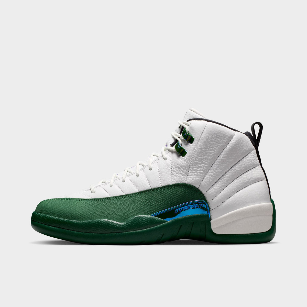 Jordan 12 Retro Summit White / Gorge Green - Fierce Purple