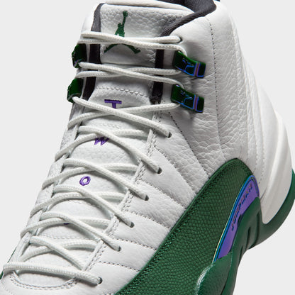 Jordan 12 Retro Summit White / Gorge Green - Fierce Purple
