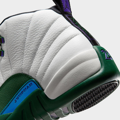 Jordan 12 Retro Summit White / Gorge Green - Fierce Purple
