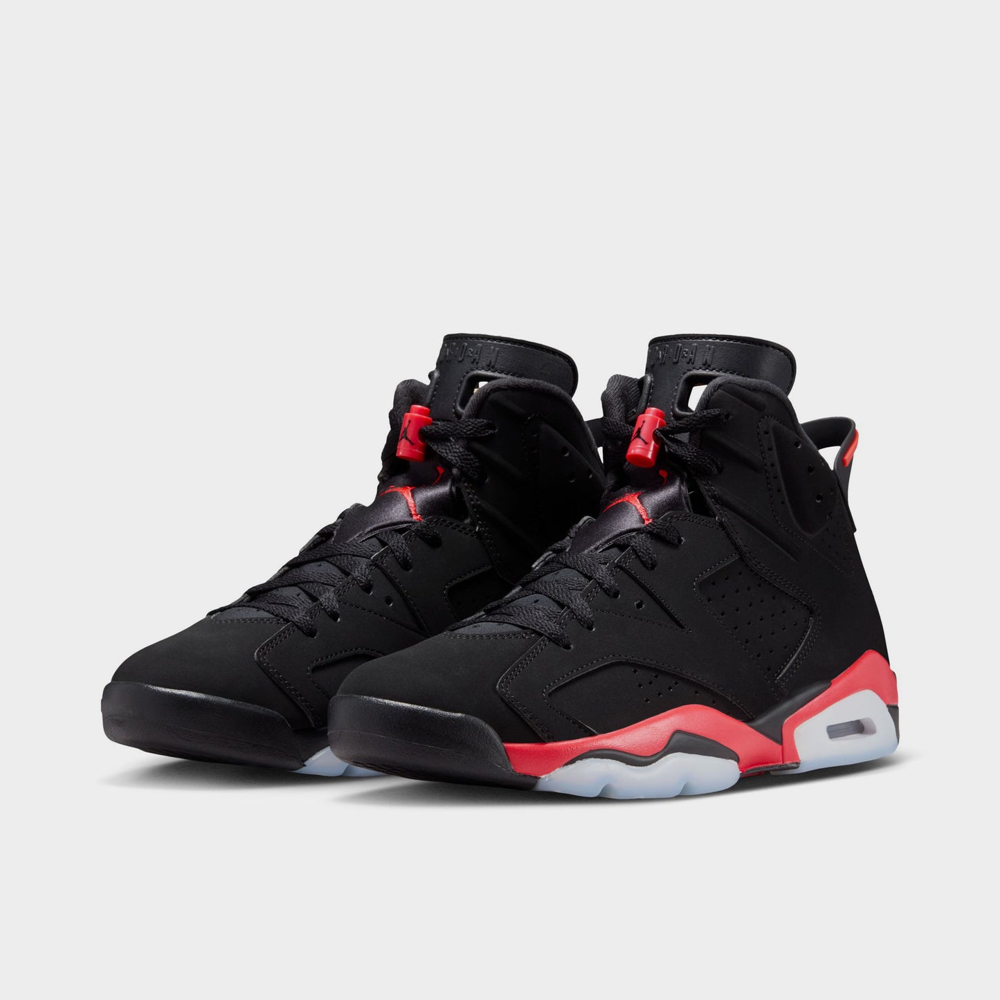 Jordan 6 Retro Infrared Black / Light Crimson