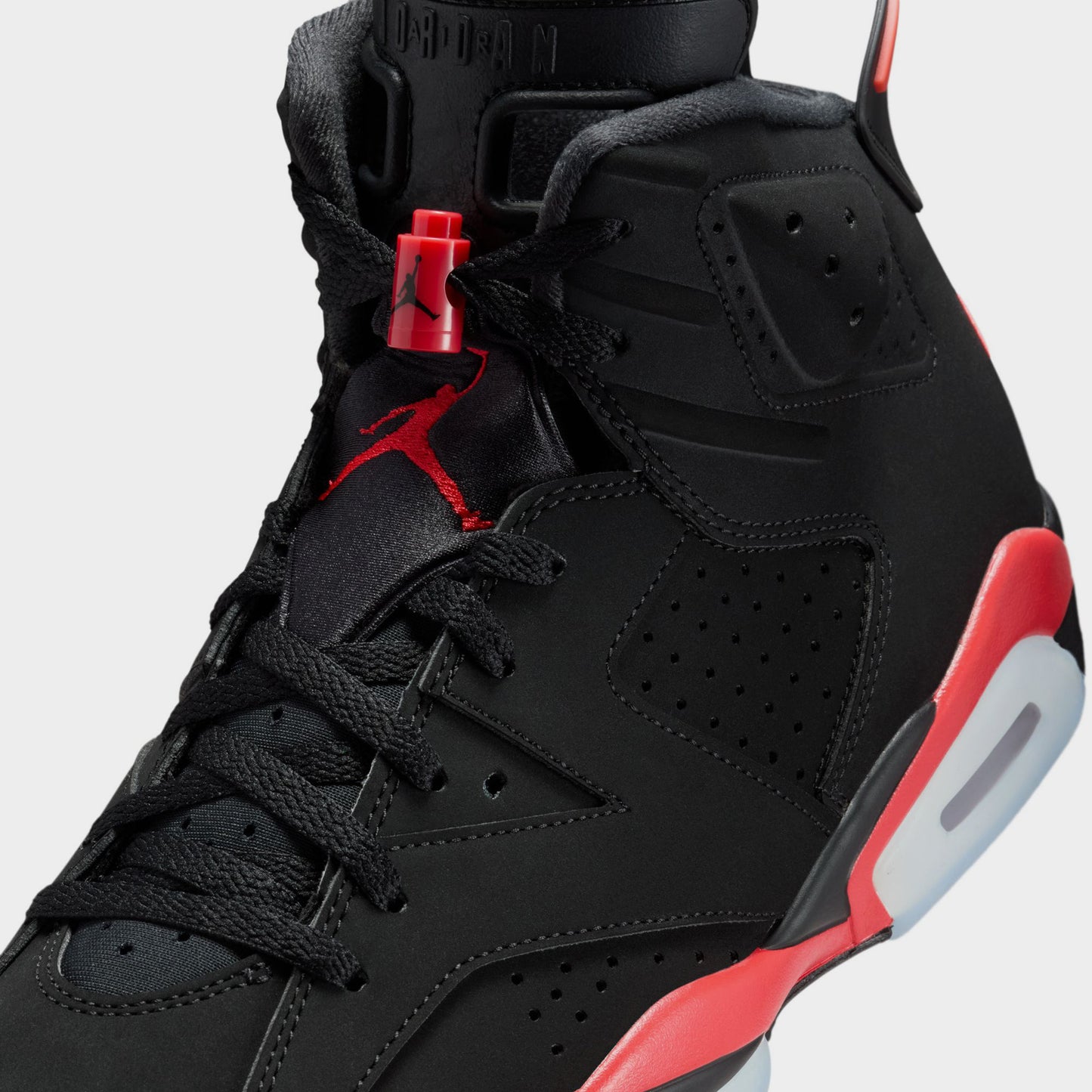 Jordan 6 Retro Infrared Black / Light Crimson
