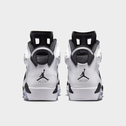 Jordan 6 Retro White / Chrome Black - White