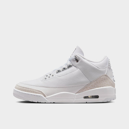 Air Jordan 3 Rétro Blanc / Argent Métallique-Blanc