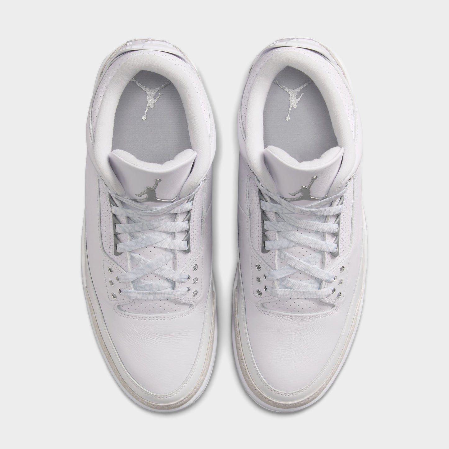 Air Jordan 3 Rétro Blanc / Argent Métallique-Blanc