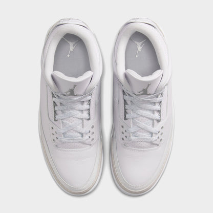 Air Jordan 3 Rétro Blanc / Argent Métallique-Blanc