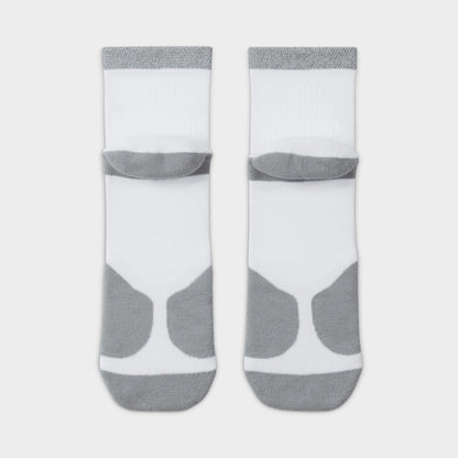 Nike Spark Chaussettes de course rembourrées Blanc / Argent réfléchissant