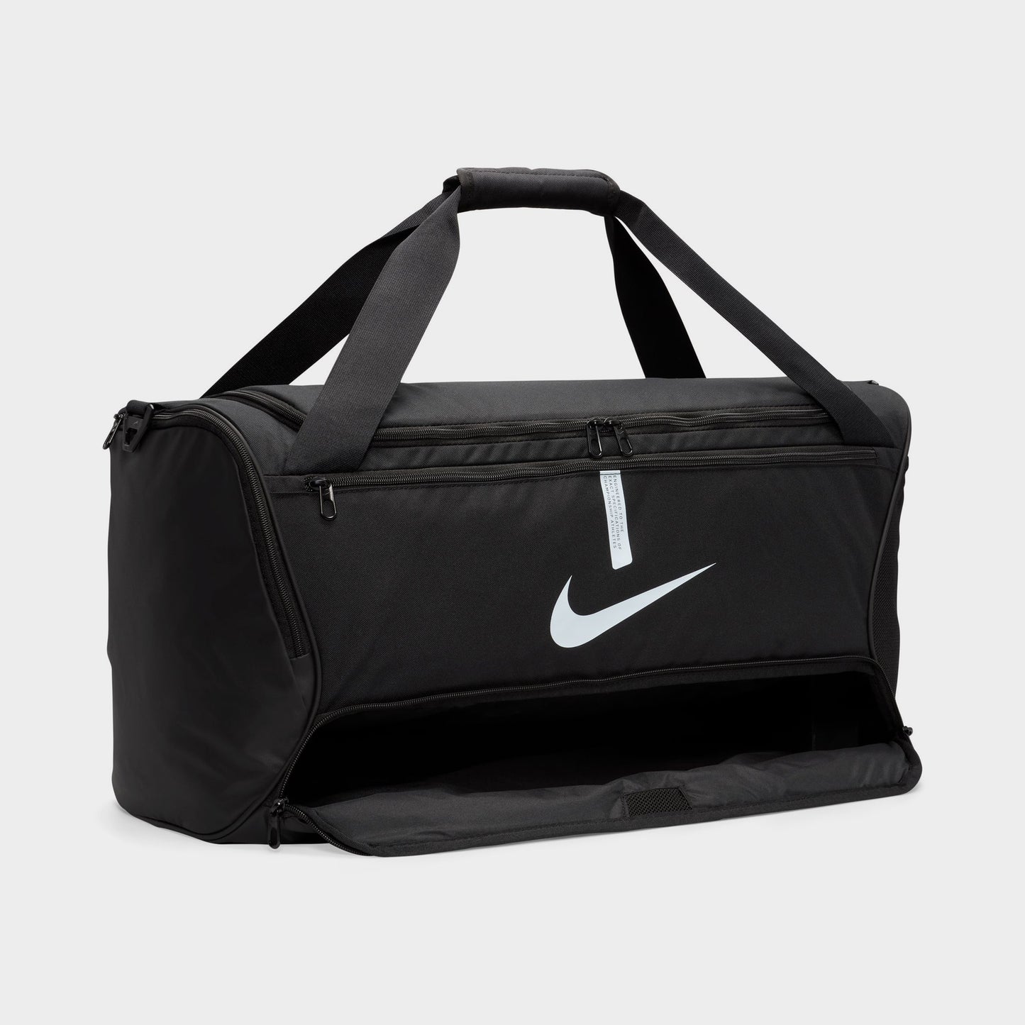 Nike Academy Équipe Soccer Sac de sport noir / noir - blanc