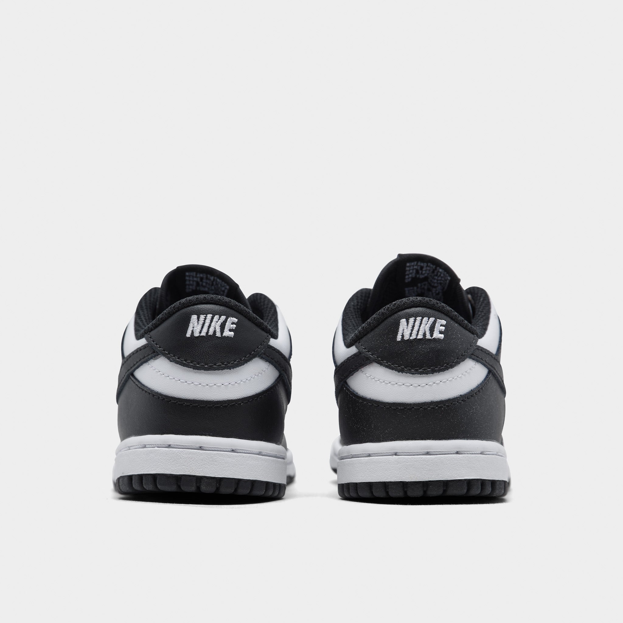 nike dunk low black white td