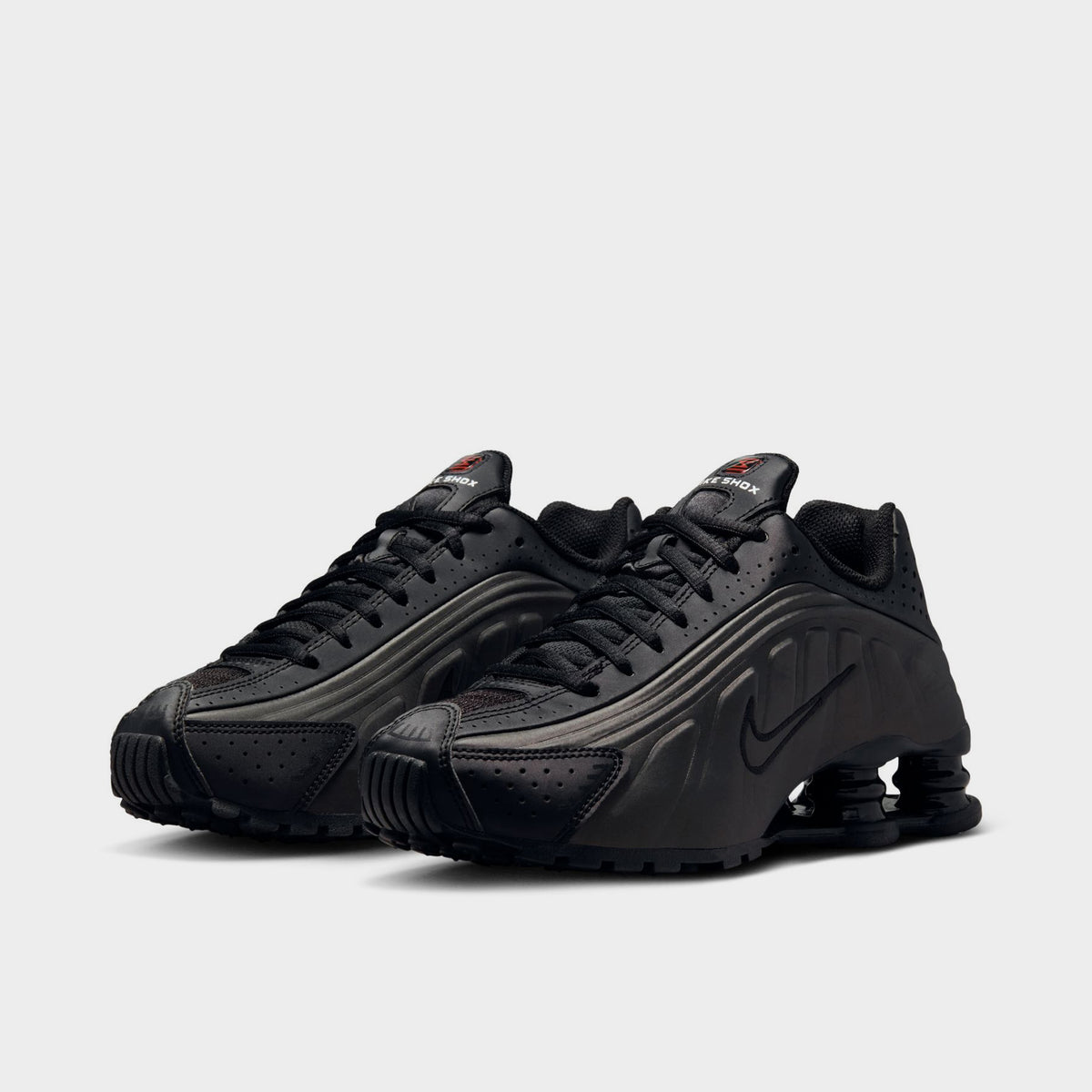Nike Shox R4 GS Black / Black - Bright Crimson – JD Sports