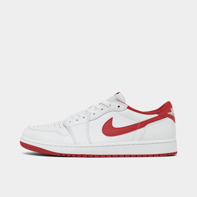 Jordan 1 Retro Low OG White / University Red - White