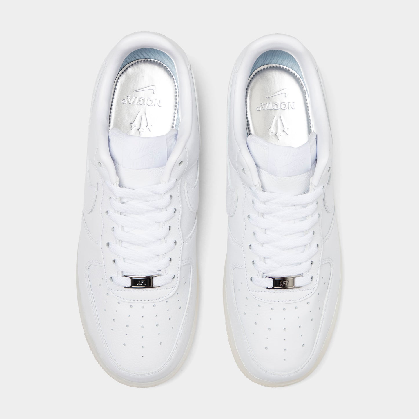 Nike NOCTA Air Force 1 Low SP "LYF" White / Cobalt Tint - Metallic Silver