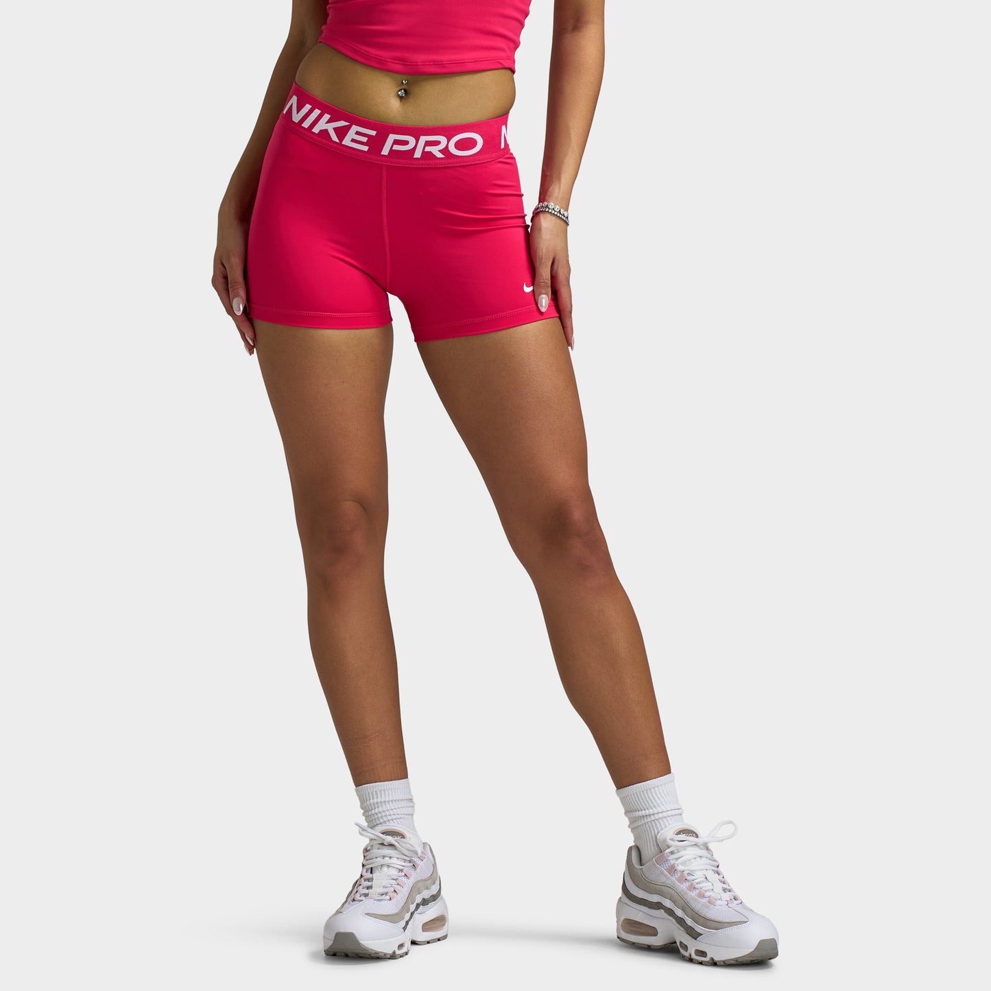 Nike Pro Women's 3" Shorts Rush Pink / White