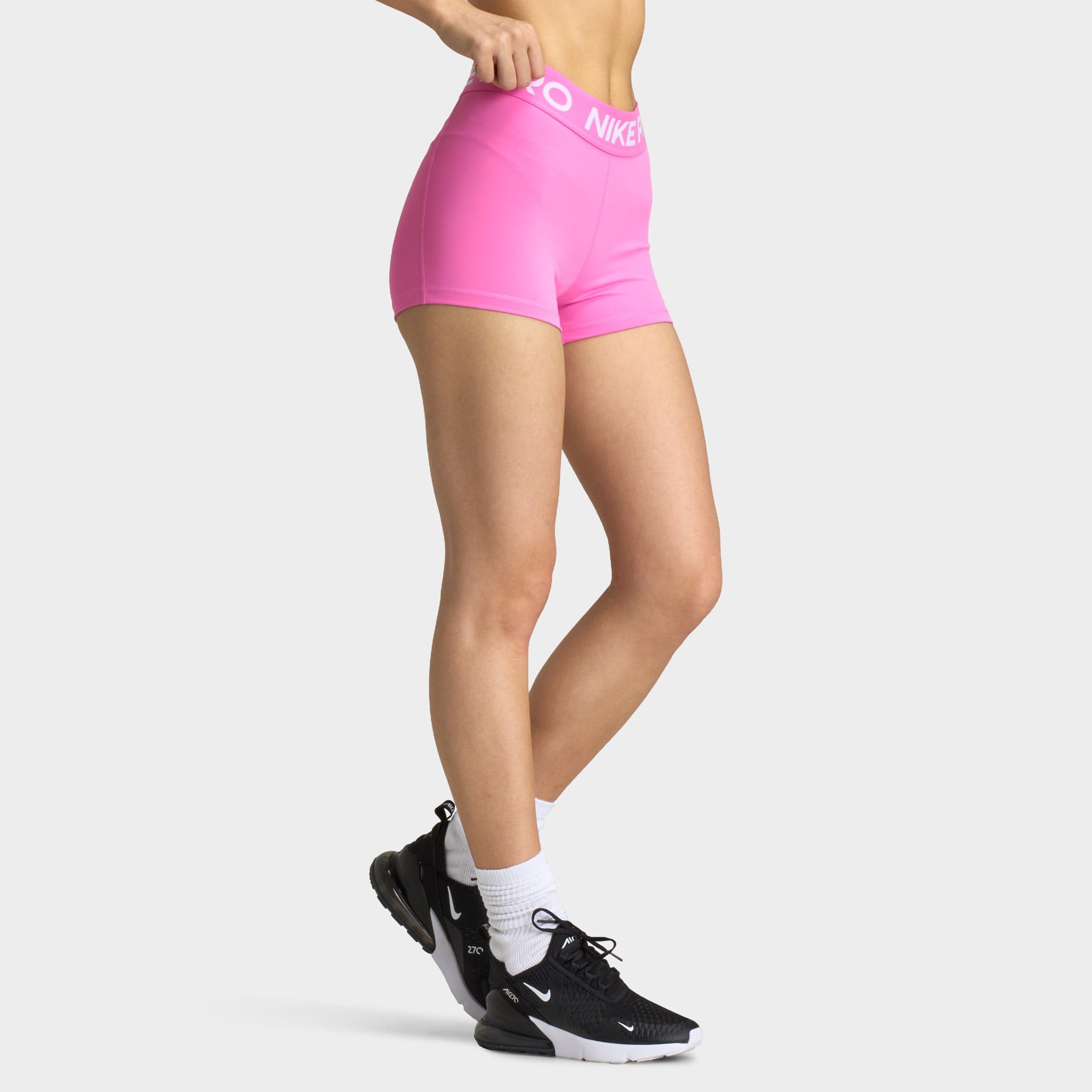 nike pro training shorts pink