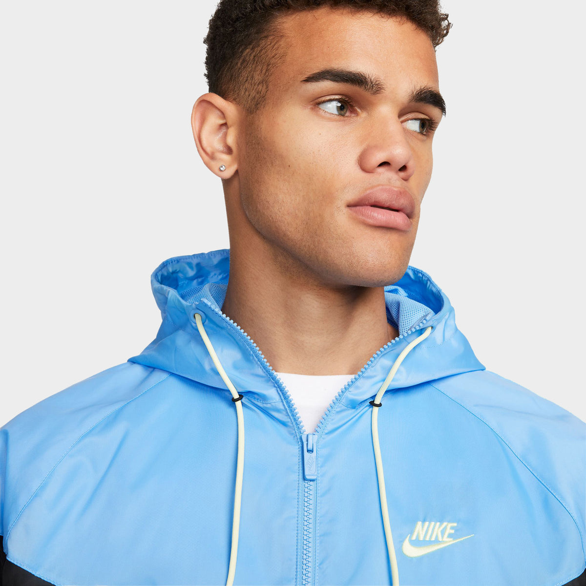 Nike Sportswear Windrunner Hooded Jacket Black / University Blue - Cit ...