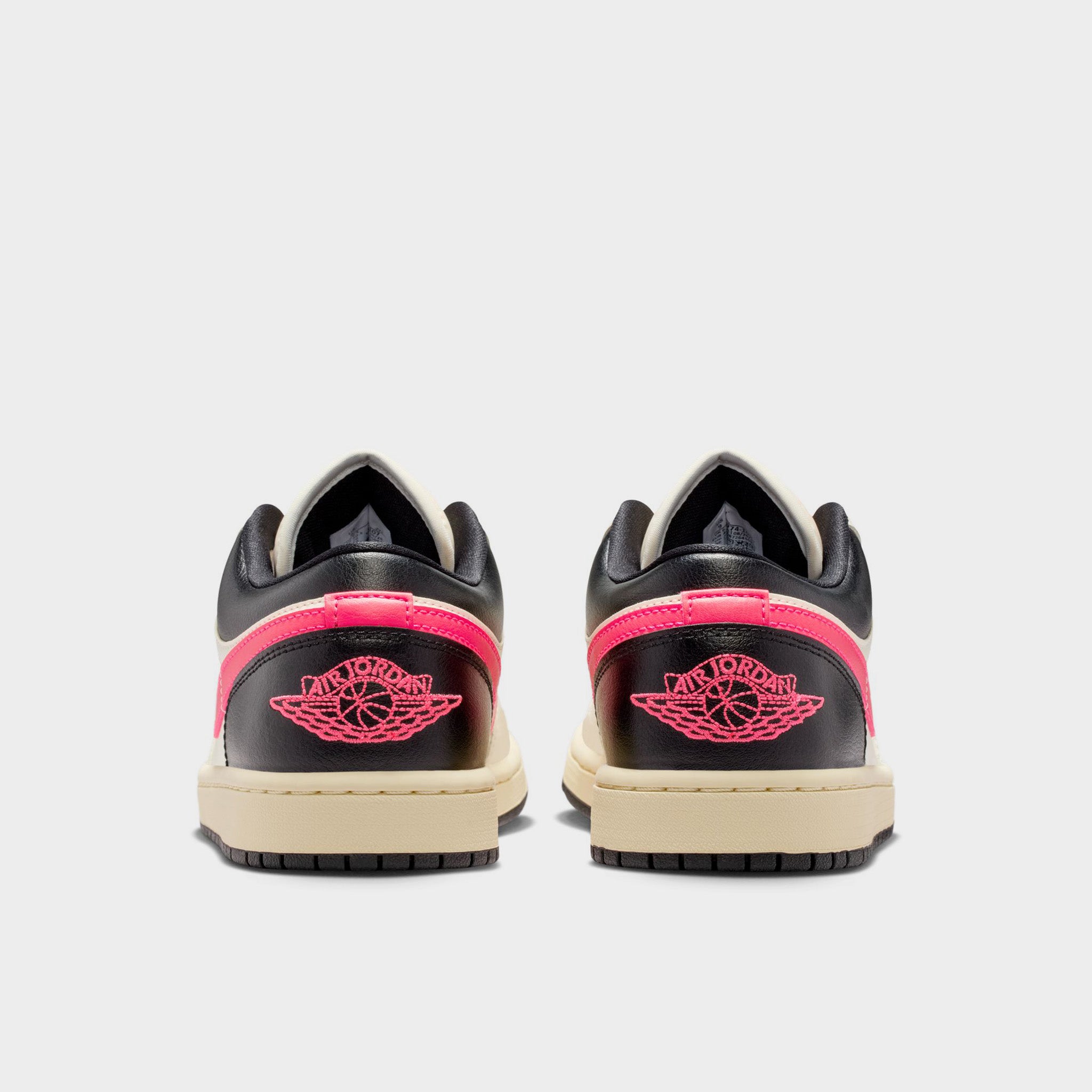 Jordan Women's 1 Low Pale Ivory / Racer Pink - Black – JD Sports