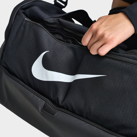 Nike Brasilia 9.5 Training Duffel Bag (Medium, 60L) Black / Black - White