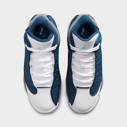 Jordan 13 Retro GS Marine / Bleu Université - Gris Flint