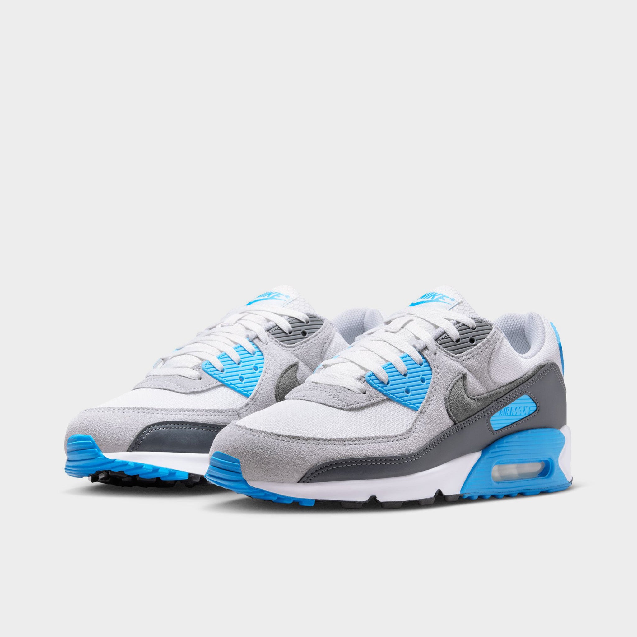 Nike Air Max 90 White / Blue / Grey – JD Sports
