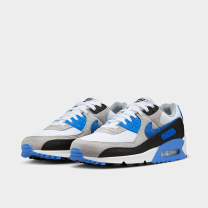 Nike Air Max 90 White / Blue Crystal - Lt Smoke