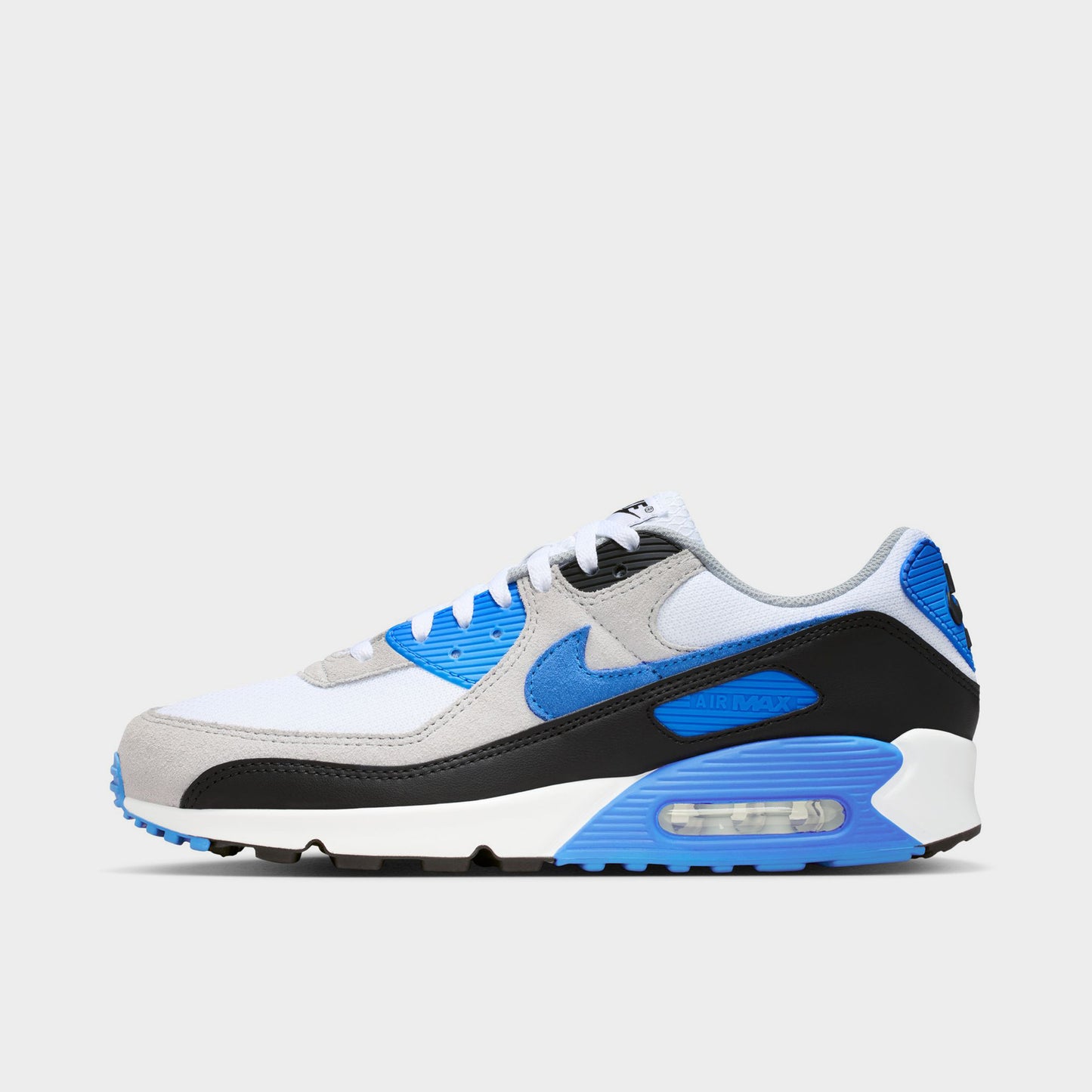 Nike Air Max 90 White / Blue Crystal - Lt Smoke