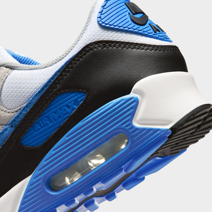 Nike Air Max 90 White / Blue Crystal - Lt Smoke