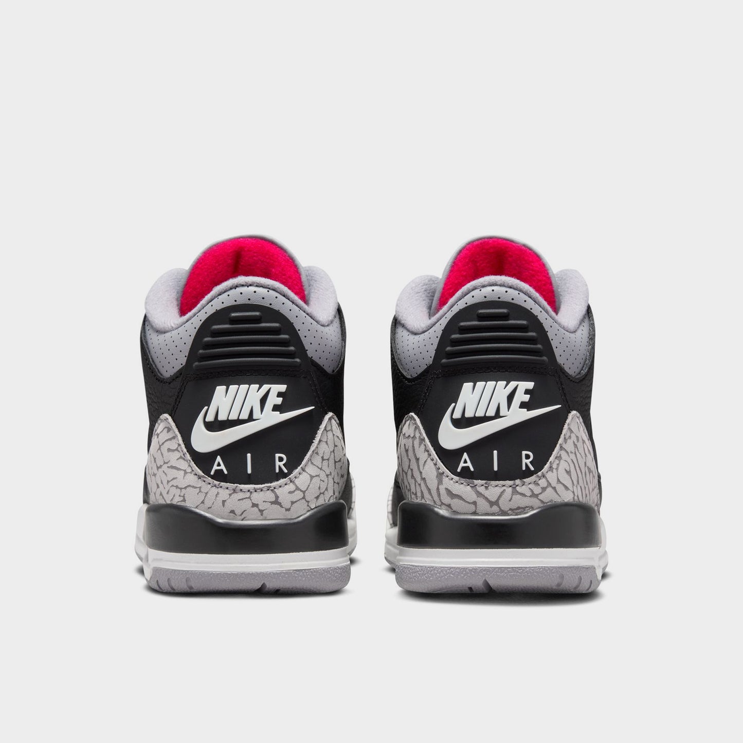 Jordan 3 Retro GS Black / Fire Red - Cement Grey