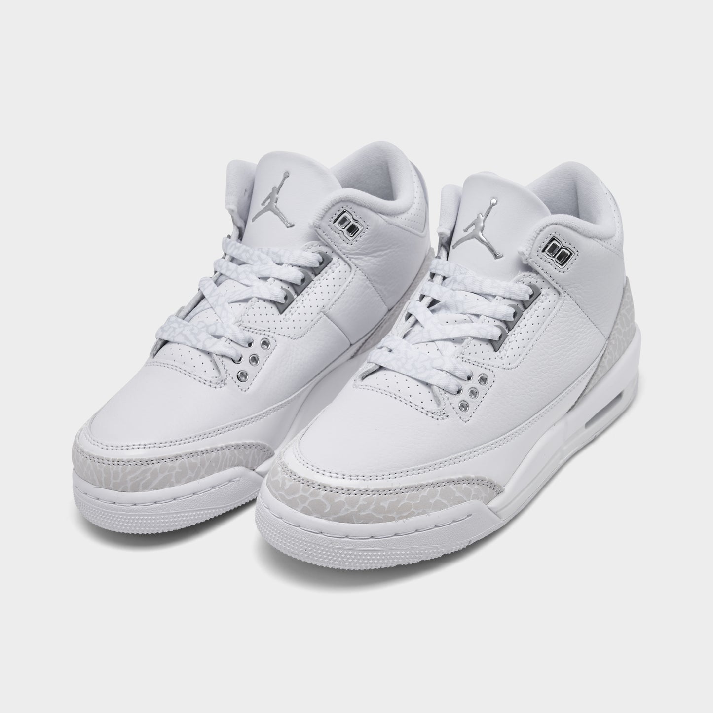 Jordan 3 Retro GS White / Metallic Silver - White
