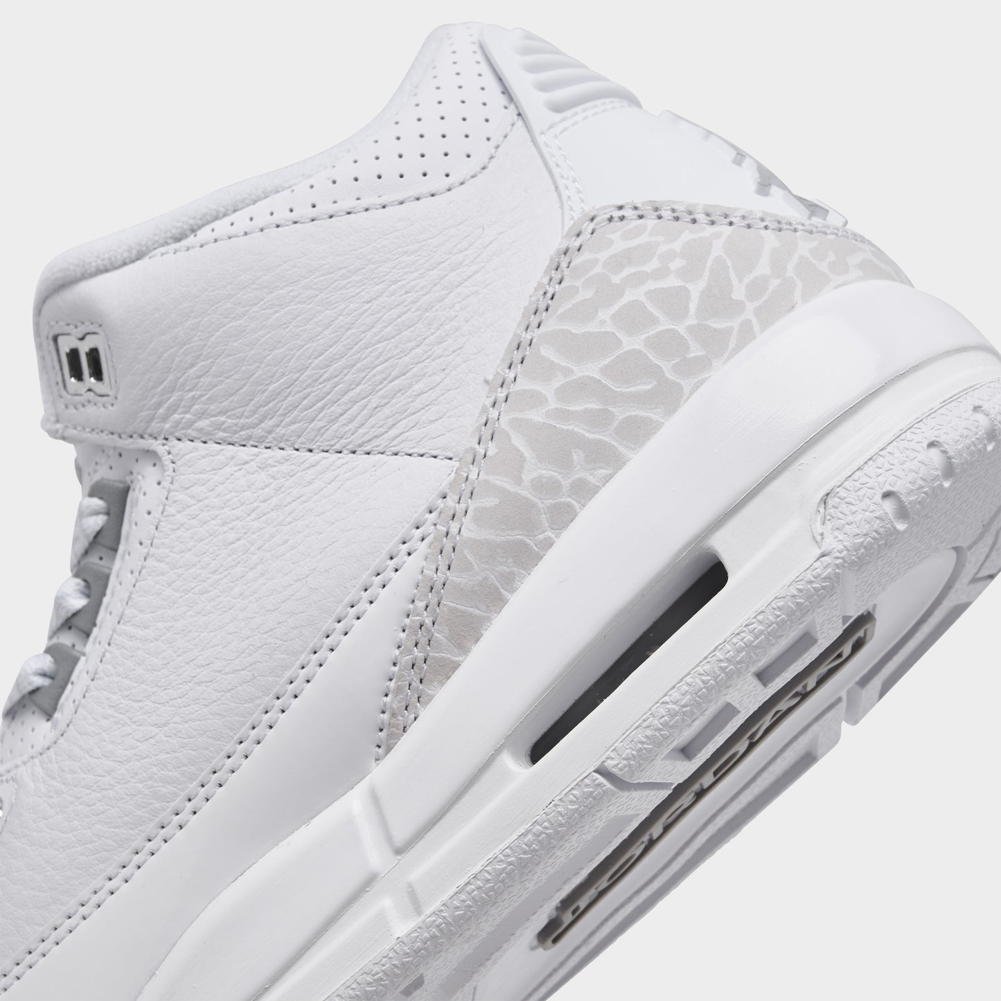 Jordan 3 Retro GS White / Metallic Silver - White