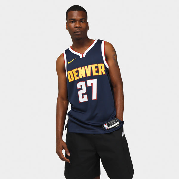 Denver nuggets navy top blue jersey