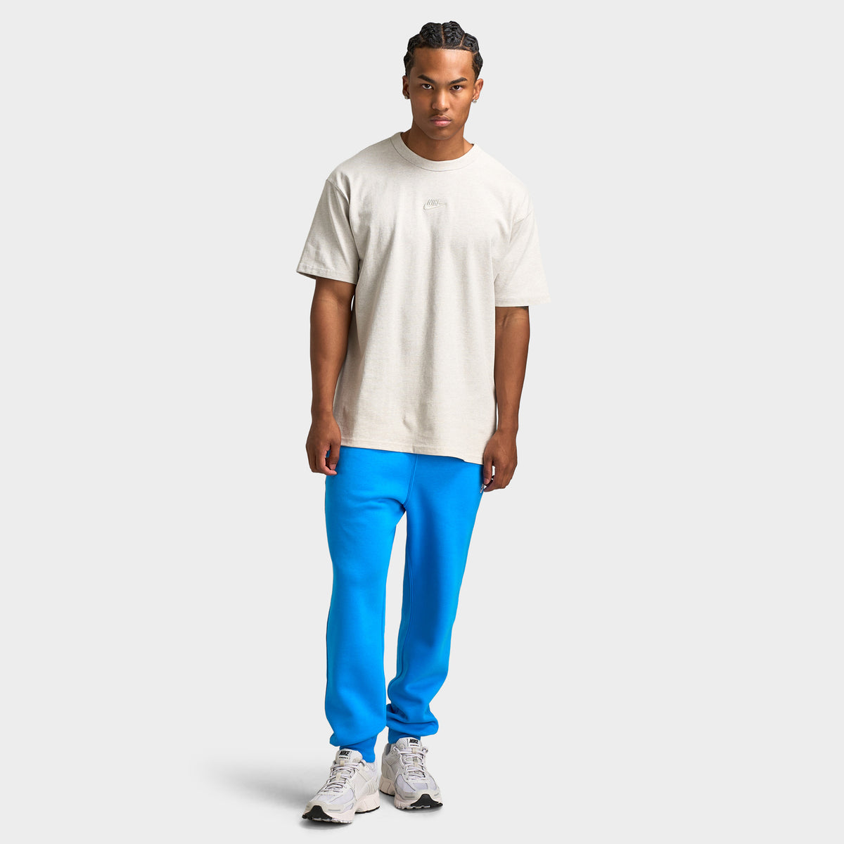 Nike Sportswear Premium Essentials T-shirt pour homme Os Clair / Gris Chiné
