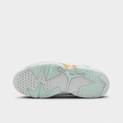 Jordan Women's 6 Retro Pure Platinum / Metallic Gold - Coconut Milk