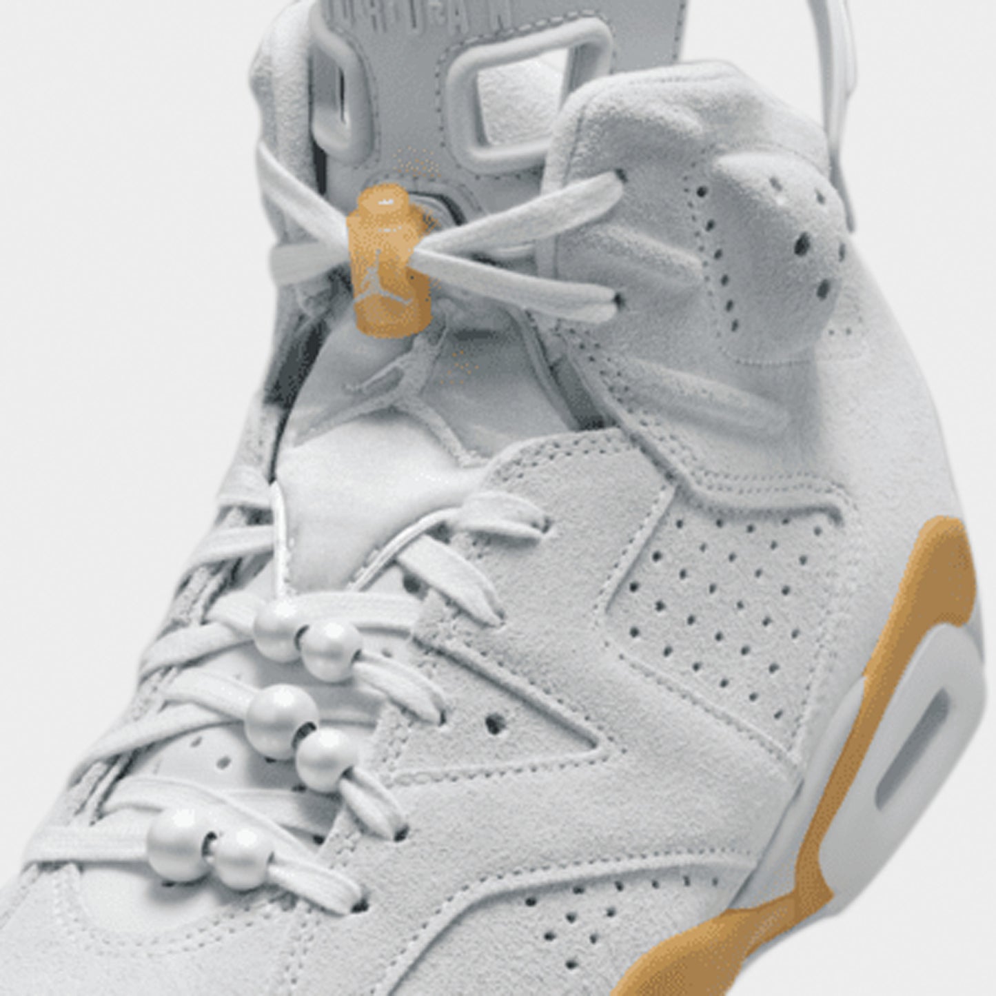 Jordan Women's 6 Retro Pure Platinum / Metallic Gold - Coconut Milk