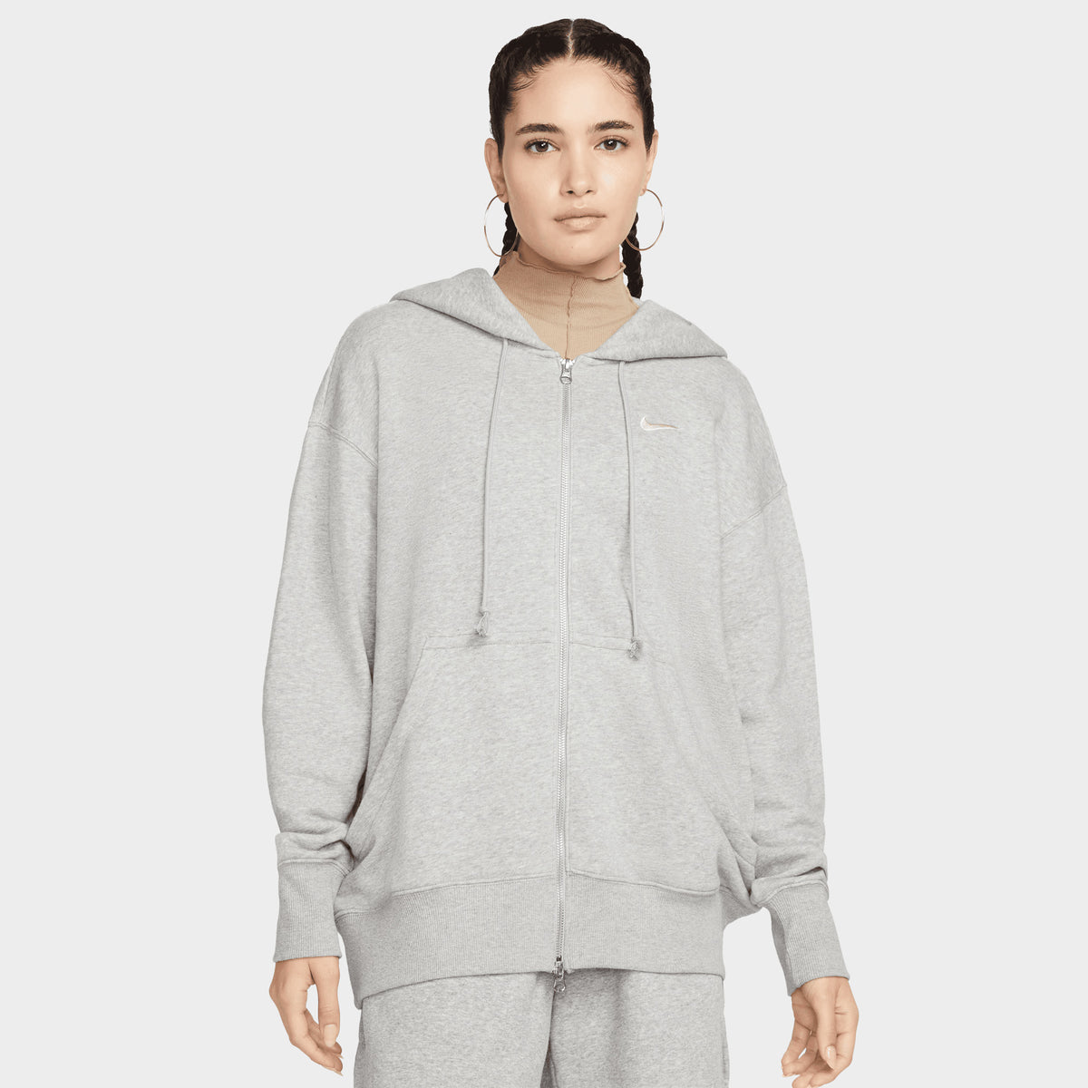 Nike Sportswear Women's Phoenix Fleece Oversized Full Zip Hoodie Dark ...