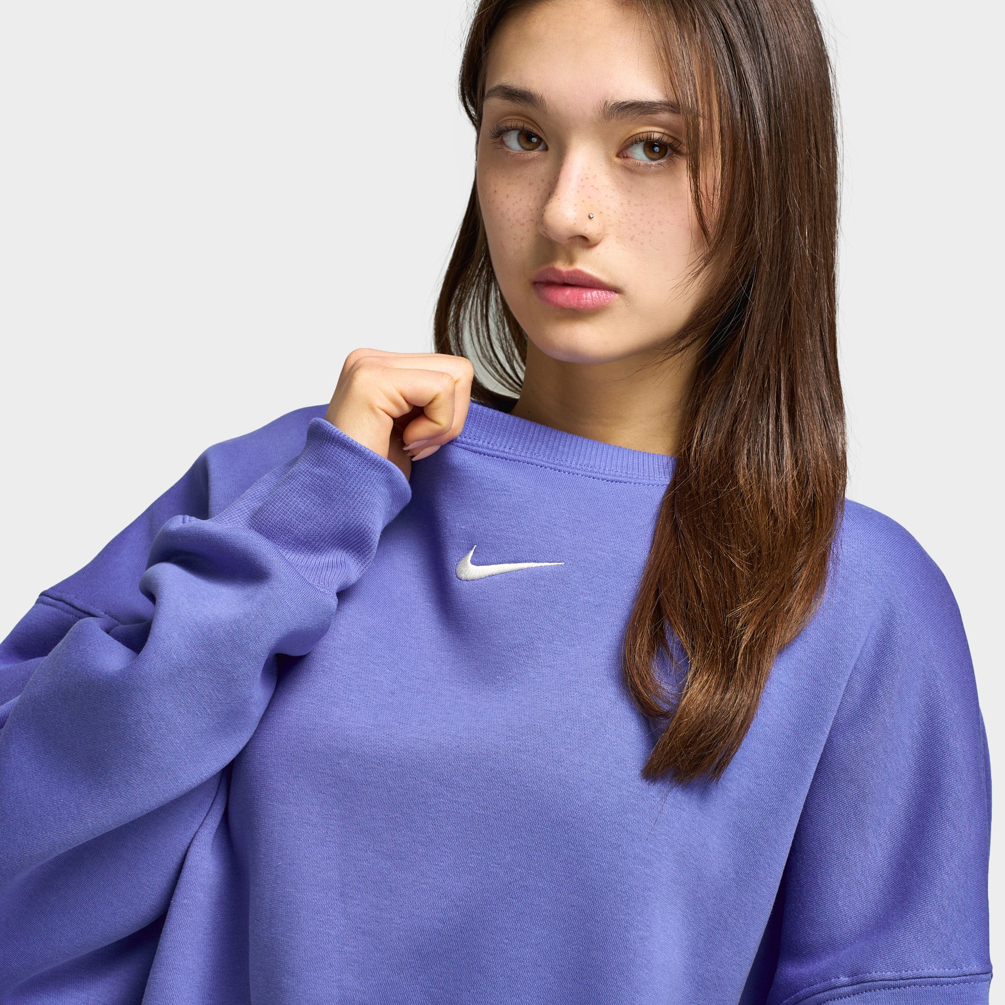 Nike Sportswear Women's Phoenix Fleece Oversized Crew / Light