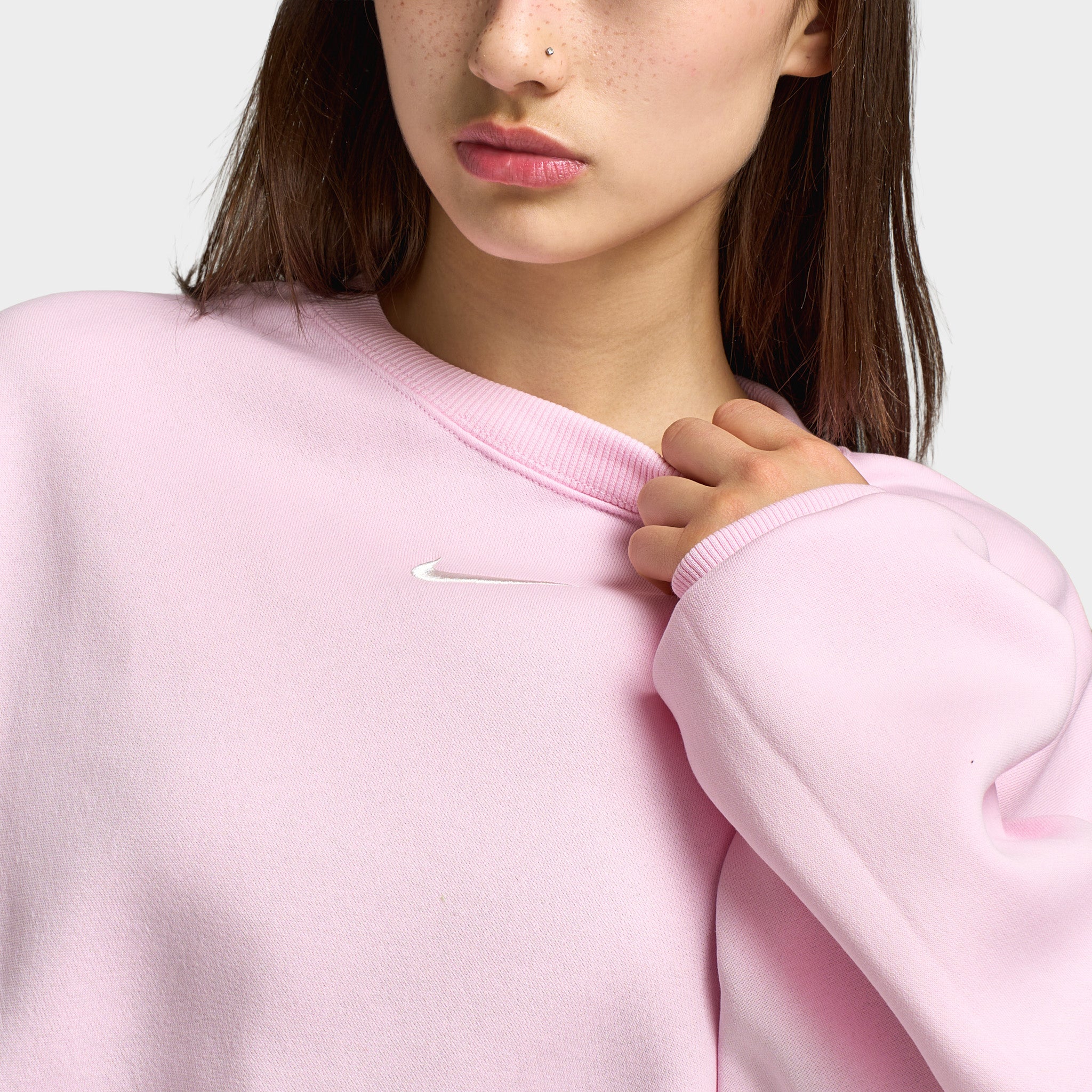 PINKU様 Nike Sportswear Women's Phoenix Fleece Oversized Crew / Pink Foam