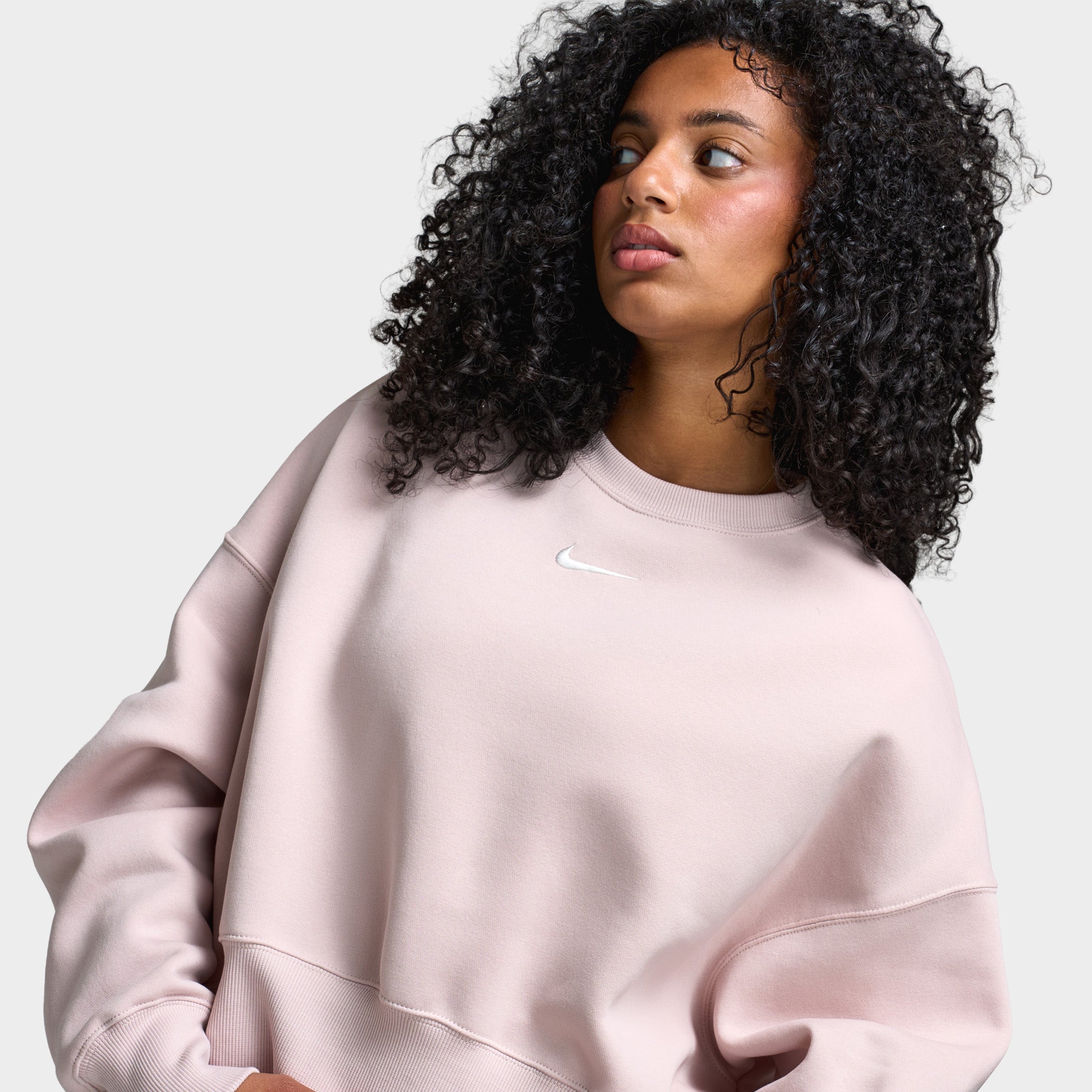Nike Sportswear Women's Phoenix Fleece Oversized Crew / Silt Red