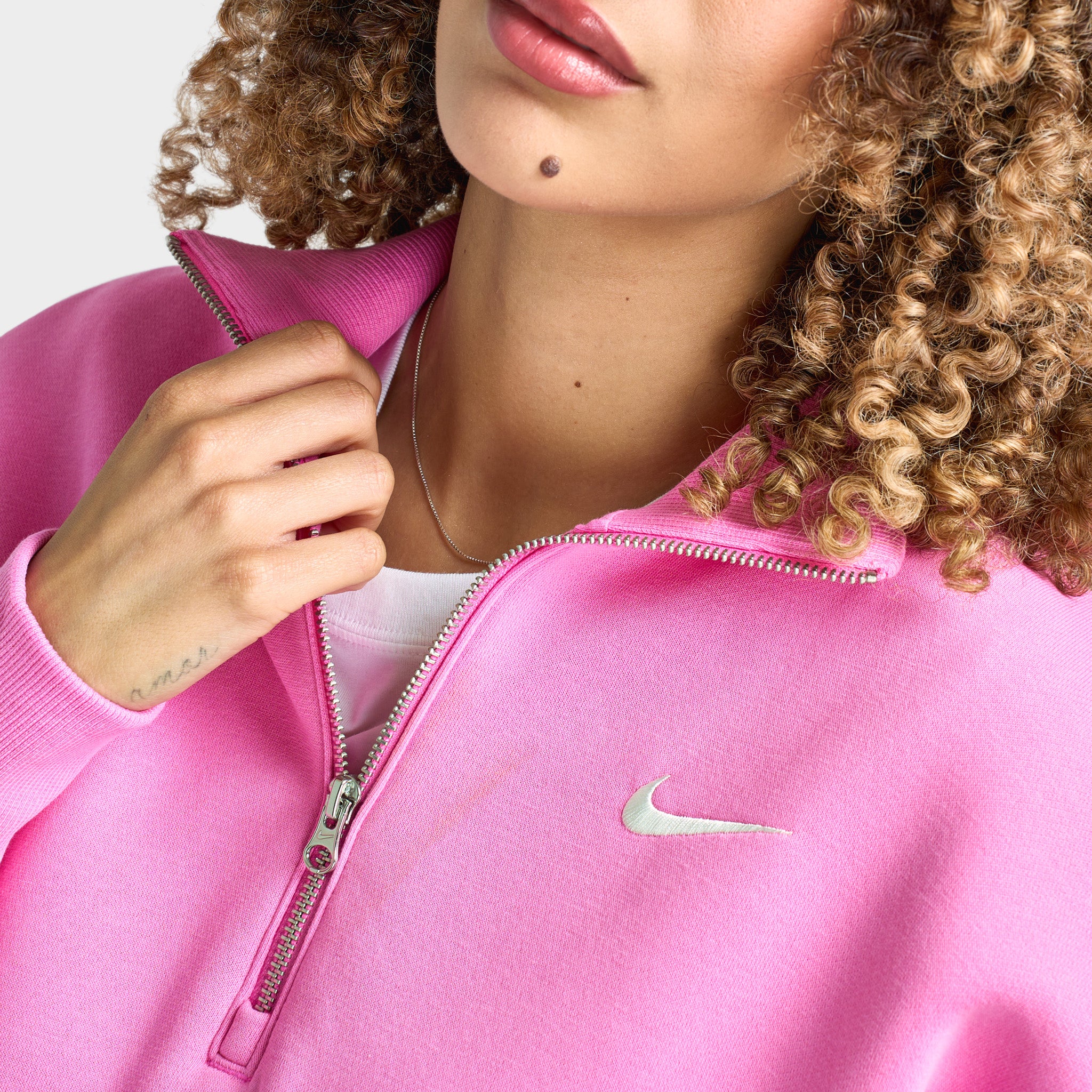 Nike Sportswear Women's Phoenix Fleece Half Zip Cropped Swea – JD