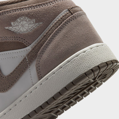 Jordan 1 Mid GS Enigma Stone / Olive Gris - Summit Blanc