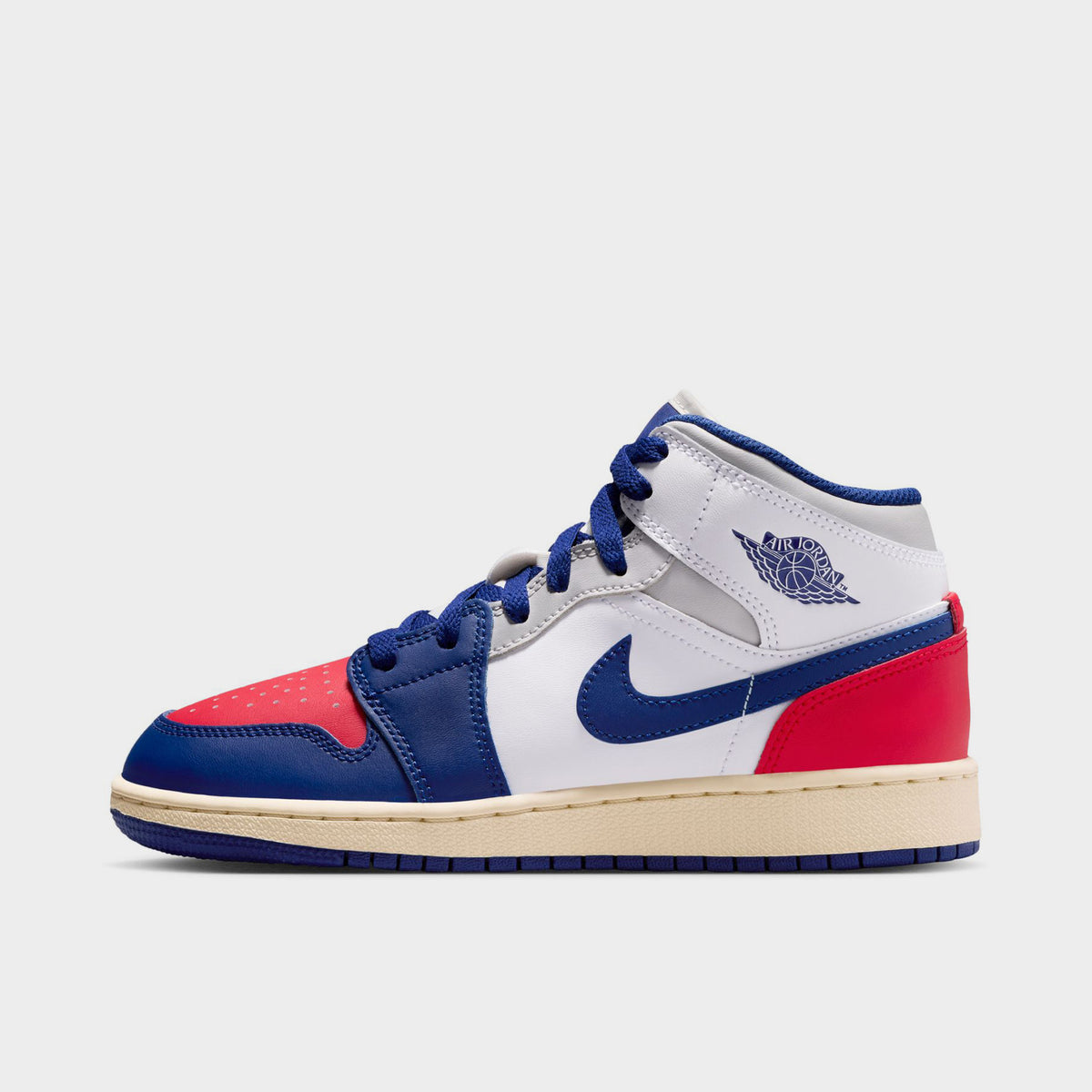 Jordan Mid GS White Deep Royal Blue University Red – JD Sports