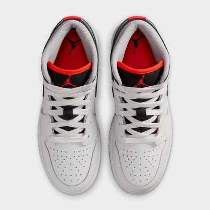 Jordan 1 Mid GS Summit White / Black - Infrared 23