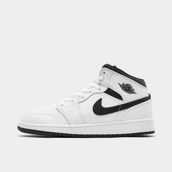 Jordan 1 Mid GS White Black White JD Sports