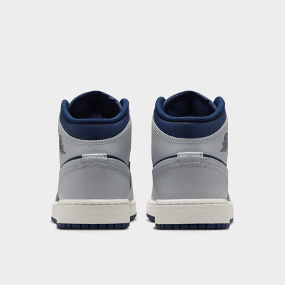 Jordan 1 Mid GS Blue Void / Pure Platinum - Summit White