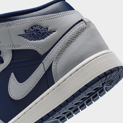 Jordan 1 Mid GS Blue Void / Pure Platinum - Summit White