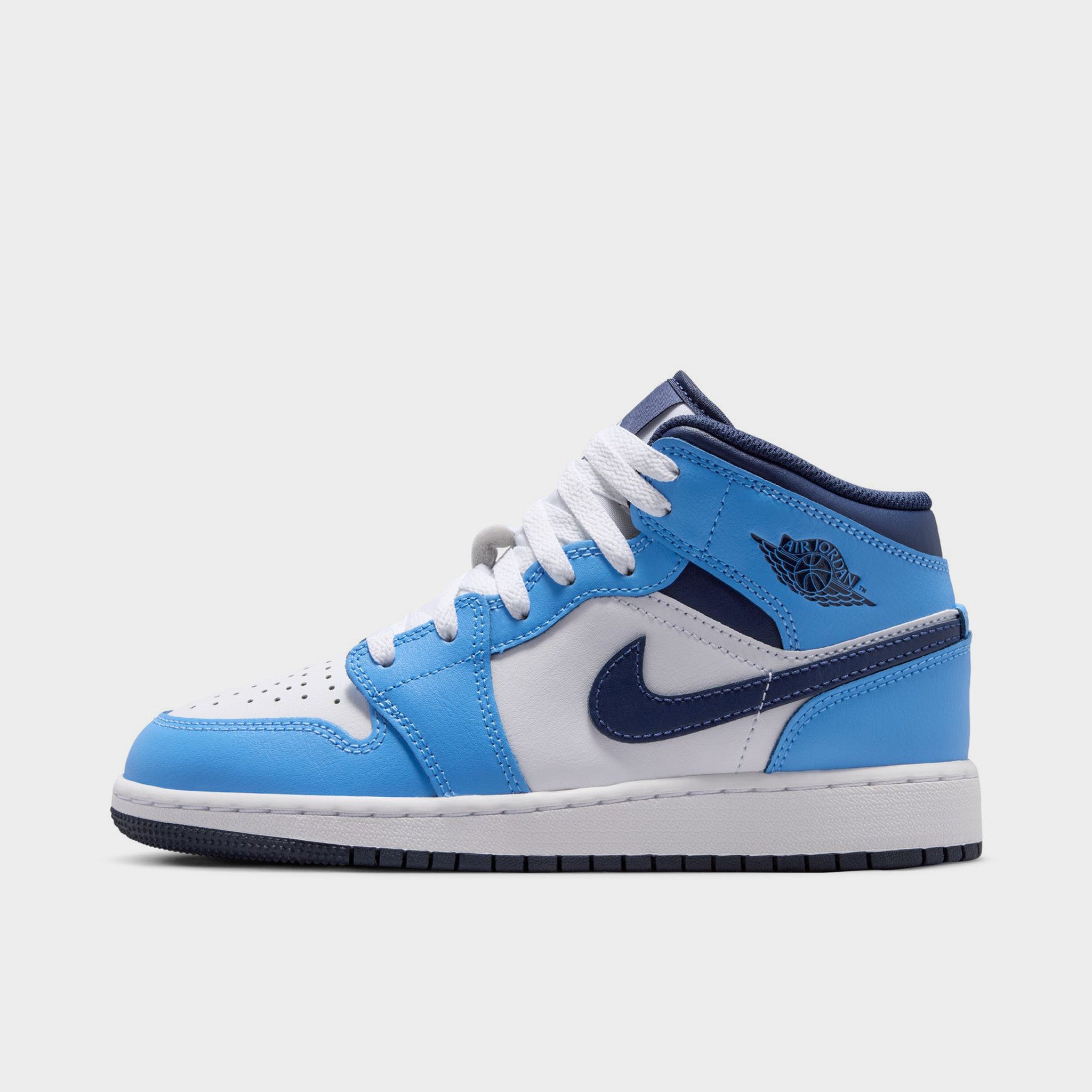 Jordan 1 Mid GS Midnight Navy / University Blue - White – JD Sports