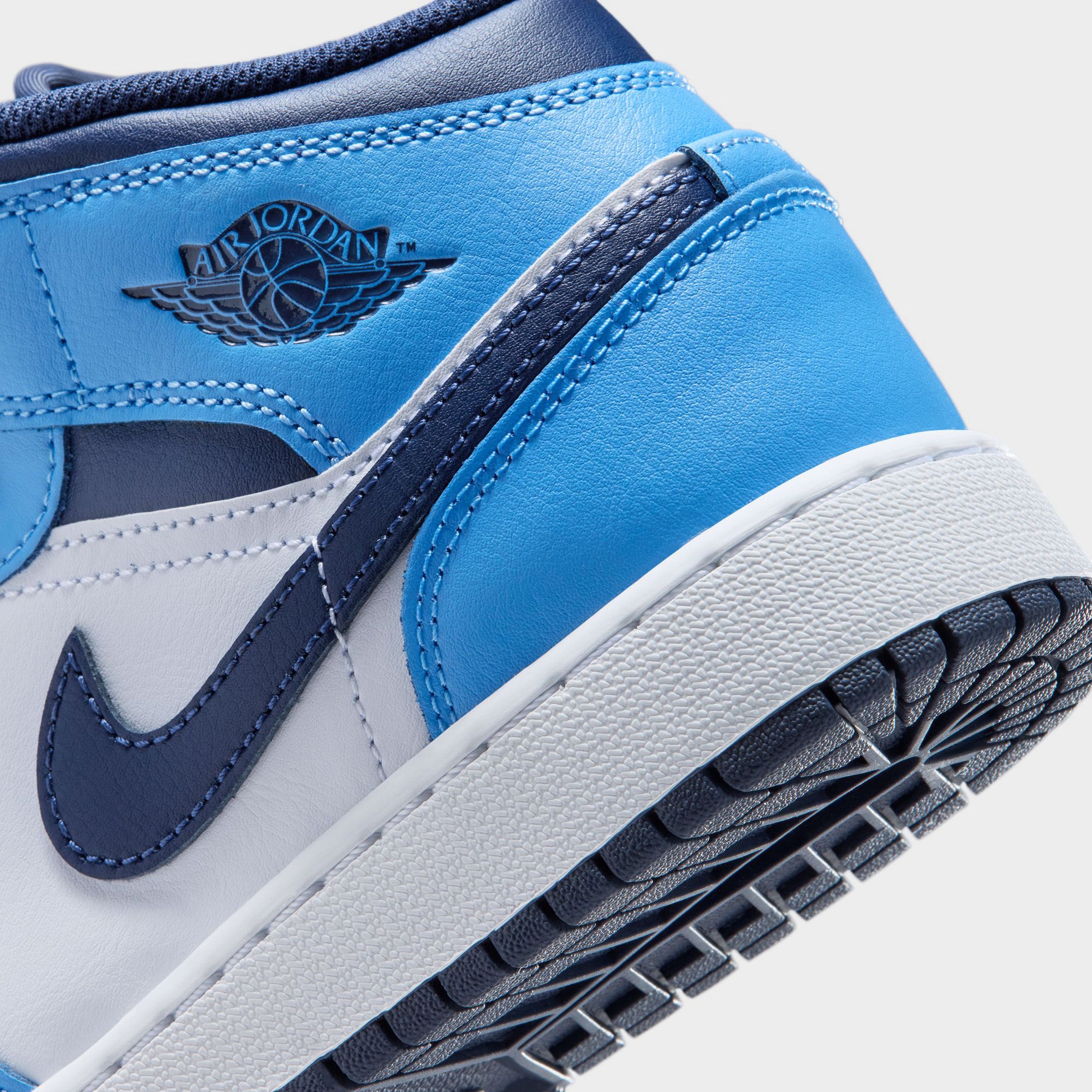 AIR JORDAN 1 MID (GS) アイスブルー 25cm Jordan 1 Mid GS Midnight Navy / University Blue - White – JD Sports