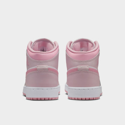 Jordan 1 Mid GS Pearl Pink / Medium Soft Pink - White