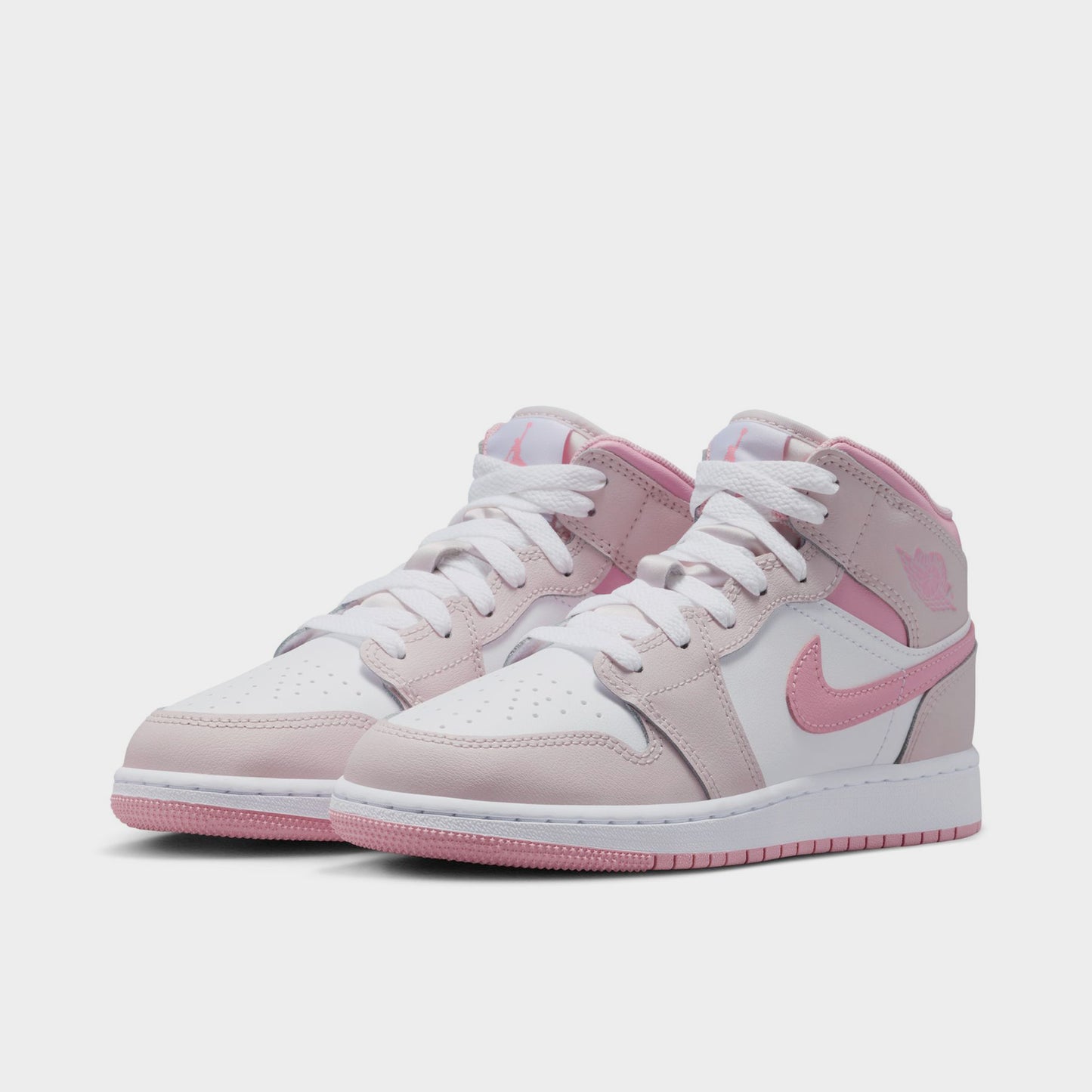 Jordan 1 Mid GS Pearl Pink / Medium Soft Pink - White