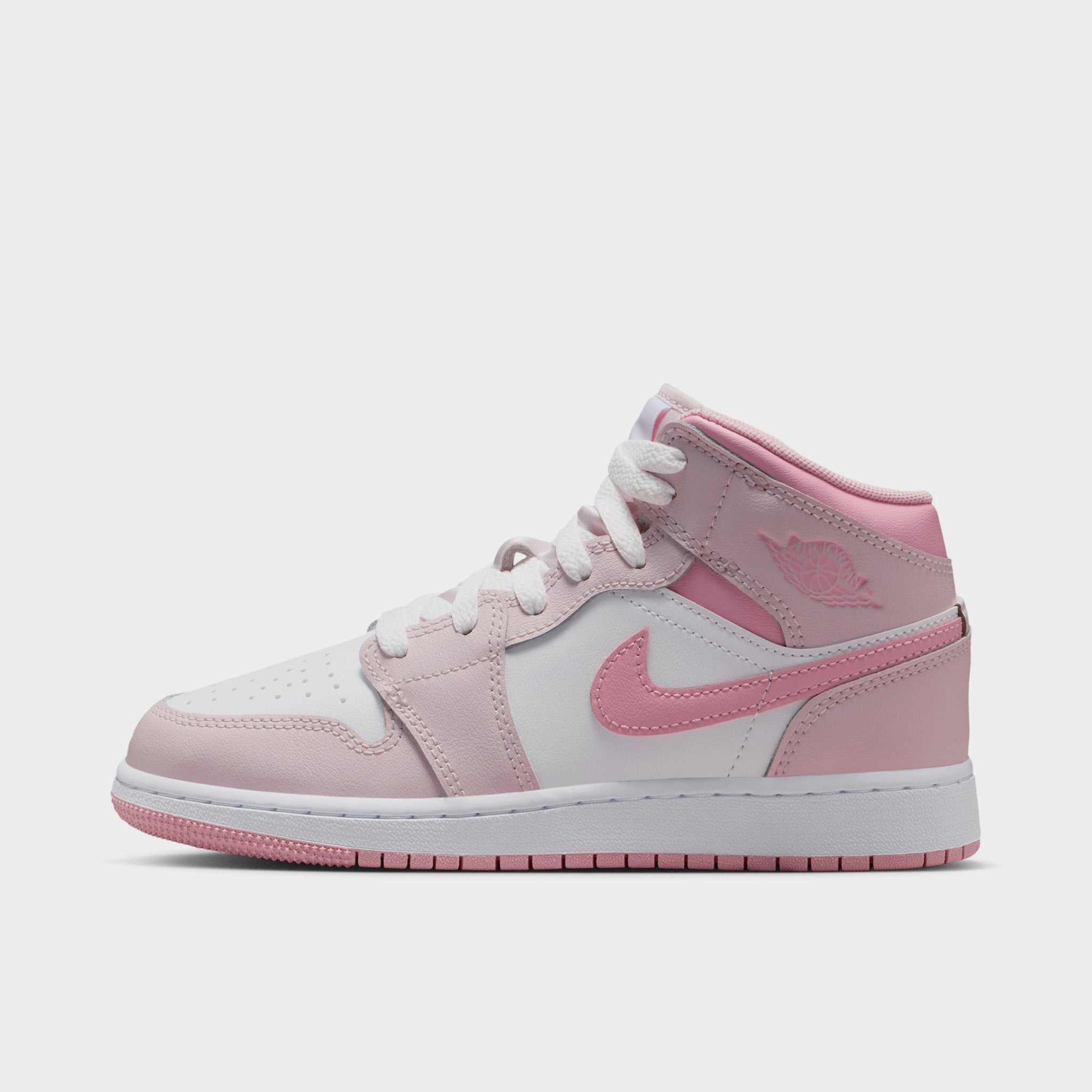 Jordan 1 Mid GS Pearl Pink / Medium Soft Pink - White – JD Sports