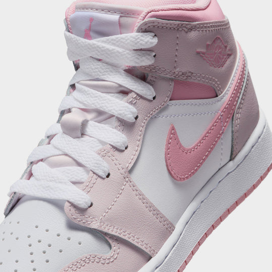Jordan 1 Mid GS Pearl Pink / Medium Soft Pink - White